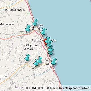 Mappa Via Perugia, 63821 Porto Sant'Elpidio FM, Italia (6.17545)
