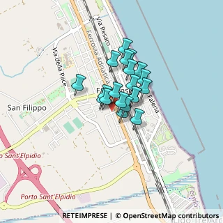Mappa Via Matera, 63821 Porto Sant'Elpidio FM, Italia (0.2595)