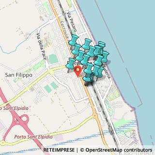 Mappa Via Matera, 63821 Porto Sant'Elpidio FM, Italia (0.2605)
