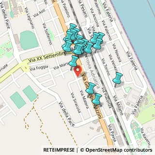Mappa Via Matera, 63821 Porto Sant'Elpidio FM, Italia (0.198)