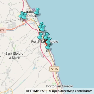 Mappa Via Giovanbattista Pergolesi, 63821 Porto Sant'Elpidio FM, Italia (2.9)