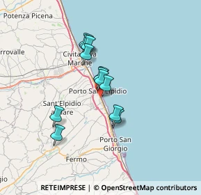 Mappa Via Giovanbattista Pergolesi, 63821 Porto Sant'Elpidio FM, Italia (5.12833)