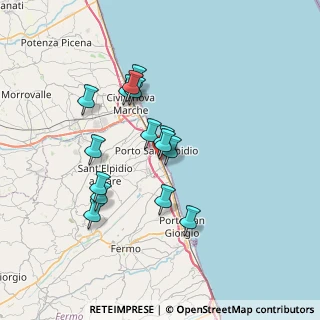 Mappa Via Mascagni, 63821 Porto Sant'Elpidio FM, Italia (6.29933)