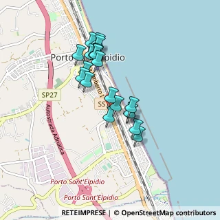 Mappa Via Giovanbattista Pergolesi, 63821 Porto Sant'Elpidio FM, Italia (0.7555)