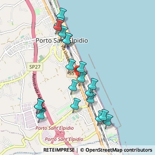 Mappa Via Giovanbattista Pergolesi, 63821 Porto Sant'Elpidio FM, Italia (1.0705)