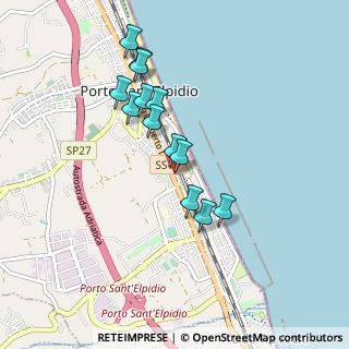 Mappa Via Giovanbattista Pergolesi, 63821 Porto Sant'Elpidio FM, Italia (0.82154)