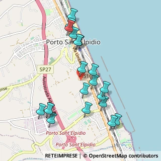 Mappa Via della Montagnola, 63821 Porto Sant'Elpidio FM, Italia (1.0575)