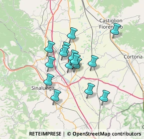 Mappa 52048 Foiano della Chiana AR, Italia (5.132)