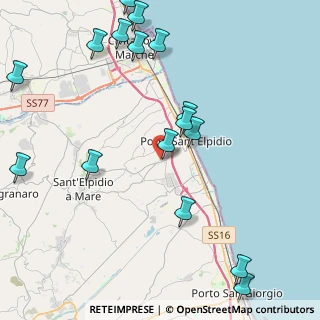 Mappa Via Maiella, 63821 Porto Sant'Elpidio FM, Italia (5.50938)