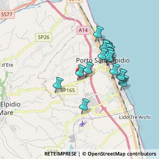 Mappa Via Maiella, 63821 Porto Sant'Elpidio FM, Italia (1.727)