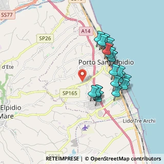 Mappa Via Maiella, 63821 Porto Sant'Elpidio FM, Italia (1.787)