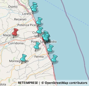 Mappa Via Francesco Cilea, 63821 Porto Sant'Elpidio FM, Italia (10.71786)