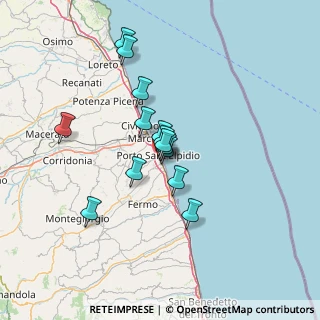 Mappa Via Bellini, 63821 Porto Sant'Elpidio FM, Italia (10.71786)