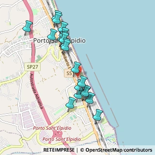 Mappa Via Bellini, 63821 Porto Sant'Elpidio FM, Italia (0.9895)