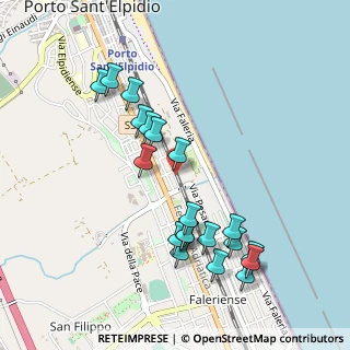 Mappa Via Bellini, 63821 Porto Sant'Elpidio FM, Italia (0.5185)