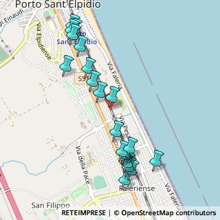 Mappa Via Bellini, 63821 Porto Sant'Elpidio FM, Italia (0.577)