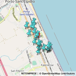 Mappa Via Bellini, 63821 Porto Sant'Elpidio FM, Italia (0.3515)