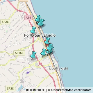 Mappa Via Bellini, 63821 Porto Sant'Elpidio FM, Italia (1.44545)