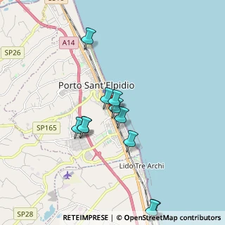 Mappa Via Bellini, 63821 Porto Sant'Elpidio FM, Italia (1.81727)