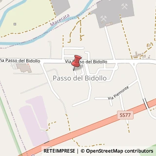 Mappa Via Emilia, 12, 62014 Passo del Bidollo MC, Italia, 62014 Corridonia, Macerata (Marche)