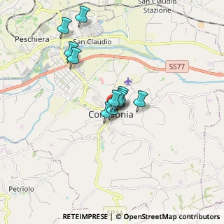Mappa Via Giambattista Velluti, 62014 Corridonia MC, Italia (1.32818)