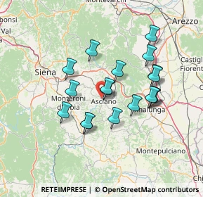 Mappa 53041 Asciano SI, Italia (12.45333)
