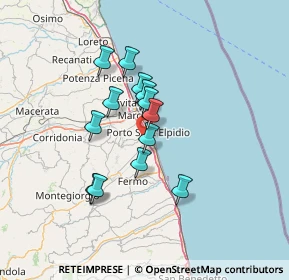 Mappa Via Mirafiori, 63821 Porto Sant'Elpidio FM, Italia (10.86308)