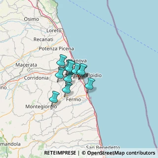 Mappa Piazzale Lingotto, 63821 Porto Sant'Elpidio FM, Italia (6.875)