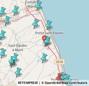 Mappa Via Mirafiori, 63821 Porto Sant'Elpidio FM, Italia (6.413)