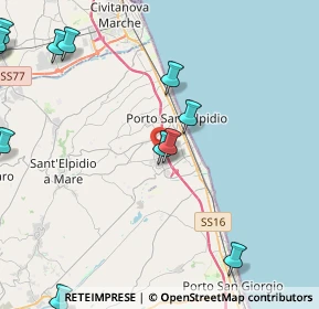 Mappa Via Mirafiori, 63821 Porto Sant'Elpidio FM, Italia (6.12417)