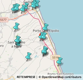 Mappa Via Mirafiori, 63821 Porto Sant'Elpidio FM, Italia (4.8625)