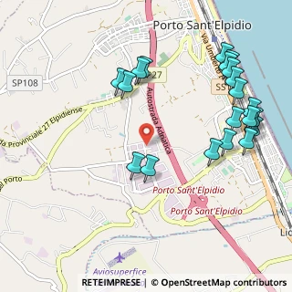 Mappa Via Mirafiori, 63821 Porto Sant'Elpidio FM, Italia (1.253)