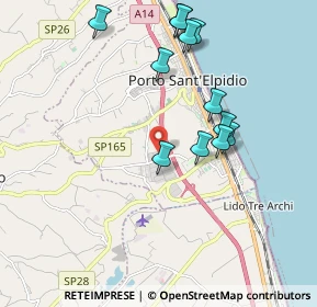 Mappa Via Mirafiori, 63821 Porto Sant'Elpidio FM, Italia (1.99833)