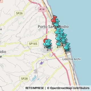 Mappa Via Mirafiori, 63821 Porto Sant'Elpidio FM, Italia (1.462)