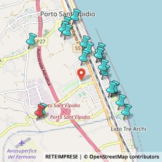 Mappa Via Caserta, 63821 Fermo FM, Italia (1.053)
