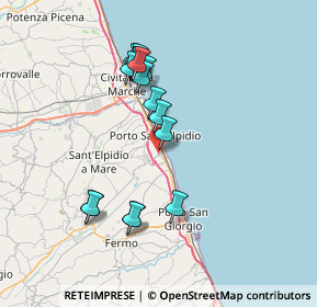 Mappa Via Caserta, 63821 Fermo FM, Italia (6.995)