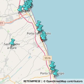 Mappa Via Cristoforo Colombo, 63821 Porto Sant'Elpidio FM, Italia (5.6585)