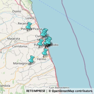 Mappa Via Cristoforo Colombo, 63821 Porto Sant'Elpidio FM, Italia (6.66091)