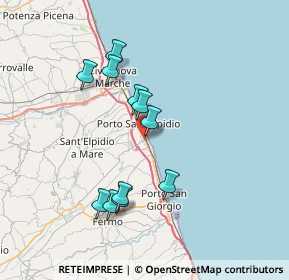 Mappa Via Cristoforo Colombo, 63821 Porto Sant'Elpidio FM, Italia (6.85727)