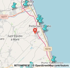 Mappa Raccordo Villa Bonafede, 63821 Porto Sant'Elpidio FM, Italia (6.57818)