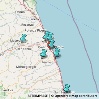 Mappa Raccordo Villa Bonafede, 63821 Porto Sant'Elpidio FM, Italia (13.88923)