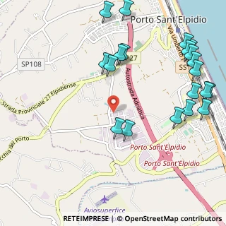 Mappa Via dell'Edilizia, 63821 Porto Sant'Elpidio FM, Italia (1.3985)