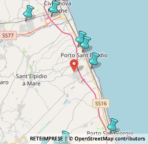 Mappa Via dell'Edilizia, 63821 Porto Sant'Elpidio FM, Italia (6.57818)