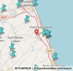 Mappa Via dell'Edilizia, 63821 Porto Sant'Elpidio FM, Italia (6.17857)