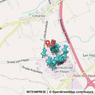 Mappa Via dell'Edilizia, 63821 Porto Sant'Elpidio FM, Italia (0.354)