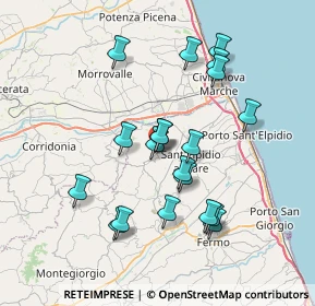 Mappa SP 94, 63812 Montegranaro FM, Italia (7.0385)