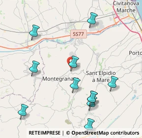 Mappa SP 94, 63812 Montegranaro FM, Italia (6.48778)