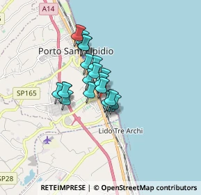 Mappa Piazza Giovanni XXIII, 63821 Porto Sant'Elpidio FM, Italia (1.0975)