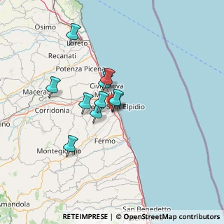 Mappa Via dell'Elettronica, 63821 Porto Sant'Elpidio FM, Italia (13.85545)