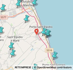 Mappa Via degli Opifici, 63821 Porto Sant'Elpidio FM, Italia (6.19357)